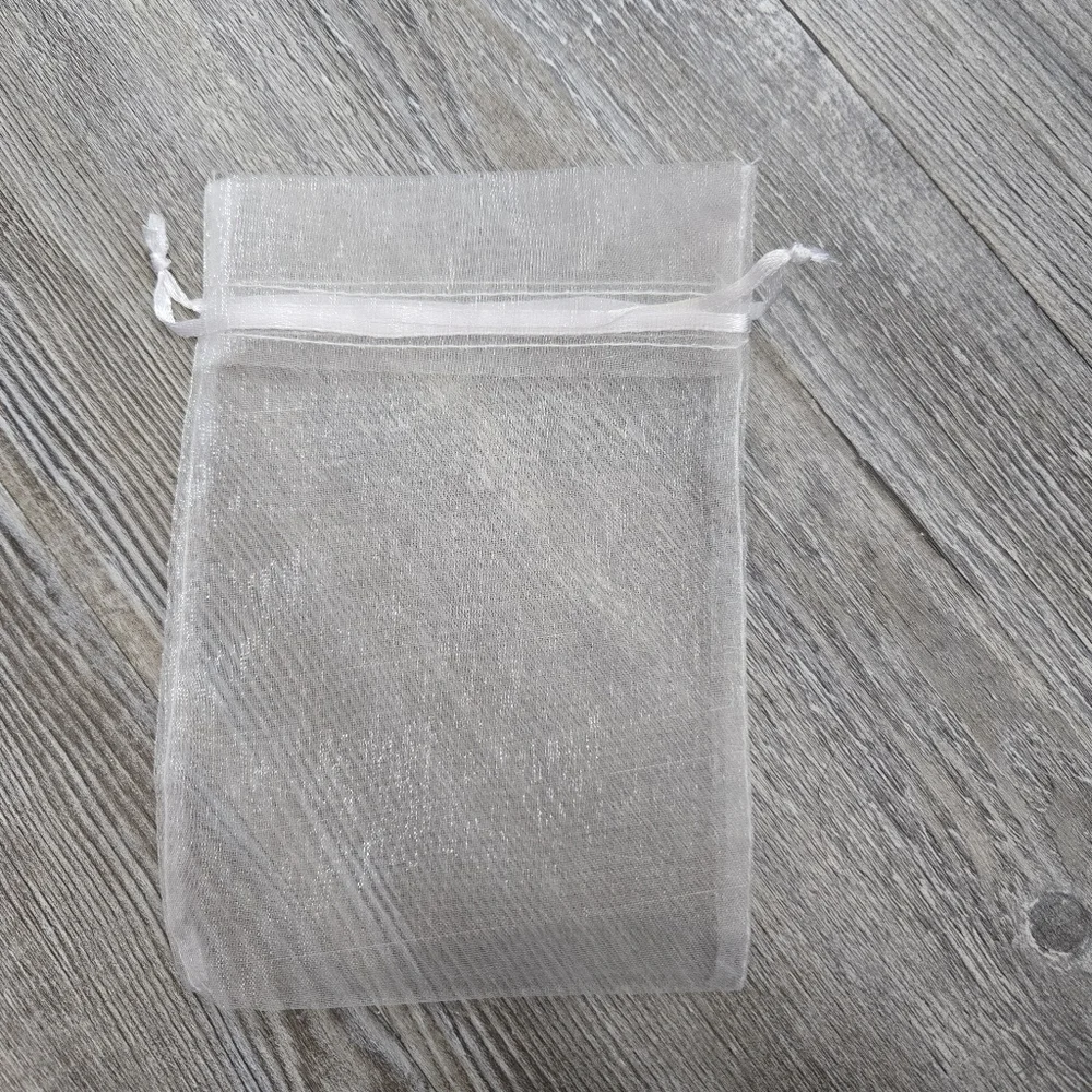 77 Sheer White Organza Gift Bags